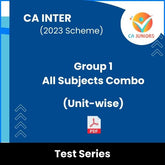 CA Inter (2023 Scheme) Group 1 All Subjects Combo (Unit-wise) Test Series (Online)